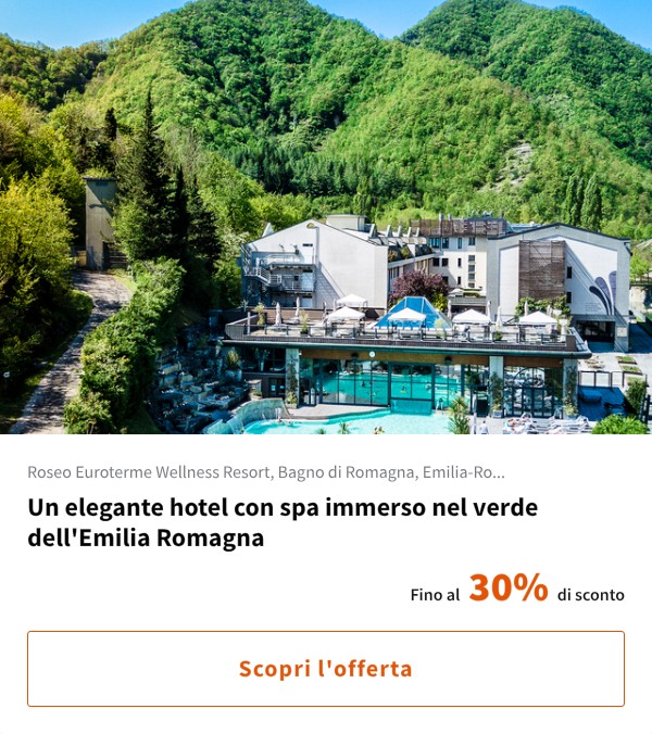 Un elegante hotel con spa immerso nel verde dell'Emilia Romagna
