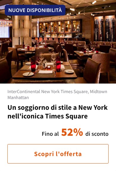 Un soggiorno di stile a New York nell'iconica Times Square