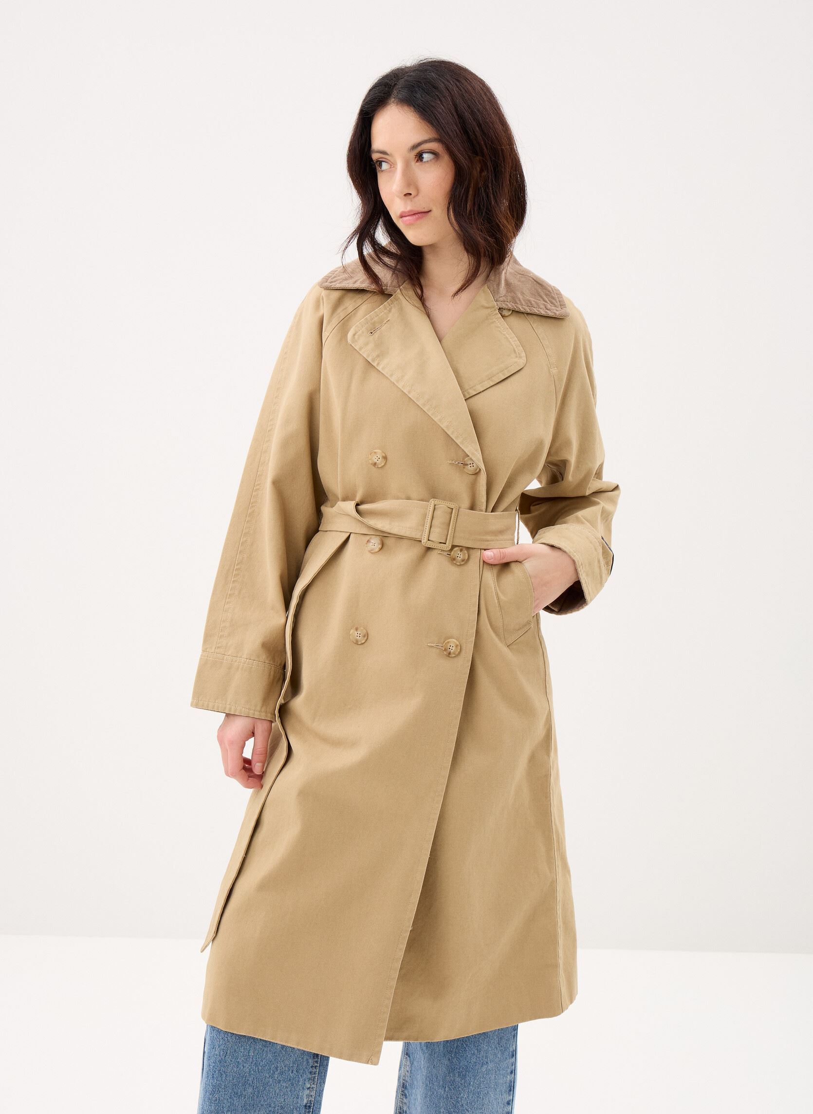 Levi's Trench - Impermeabile Bree Classic Long-005AP donna beige
