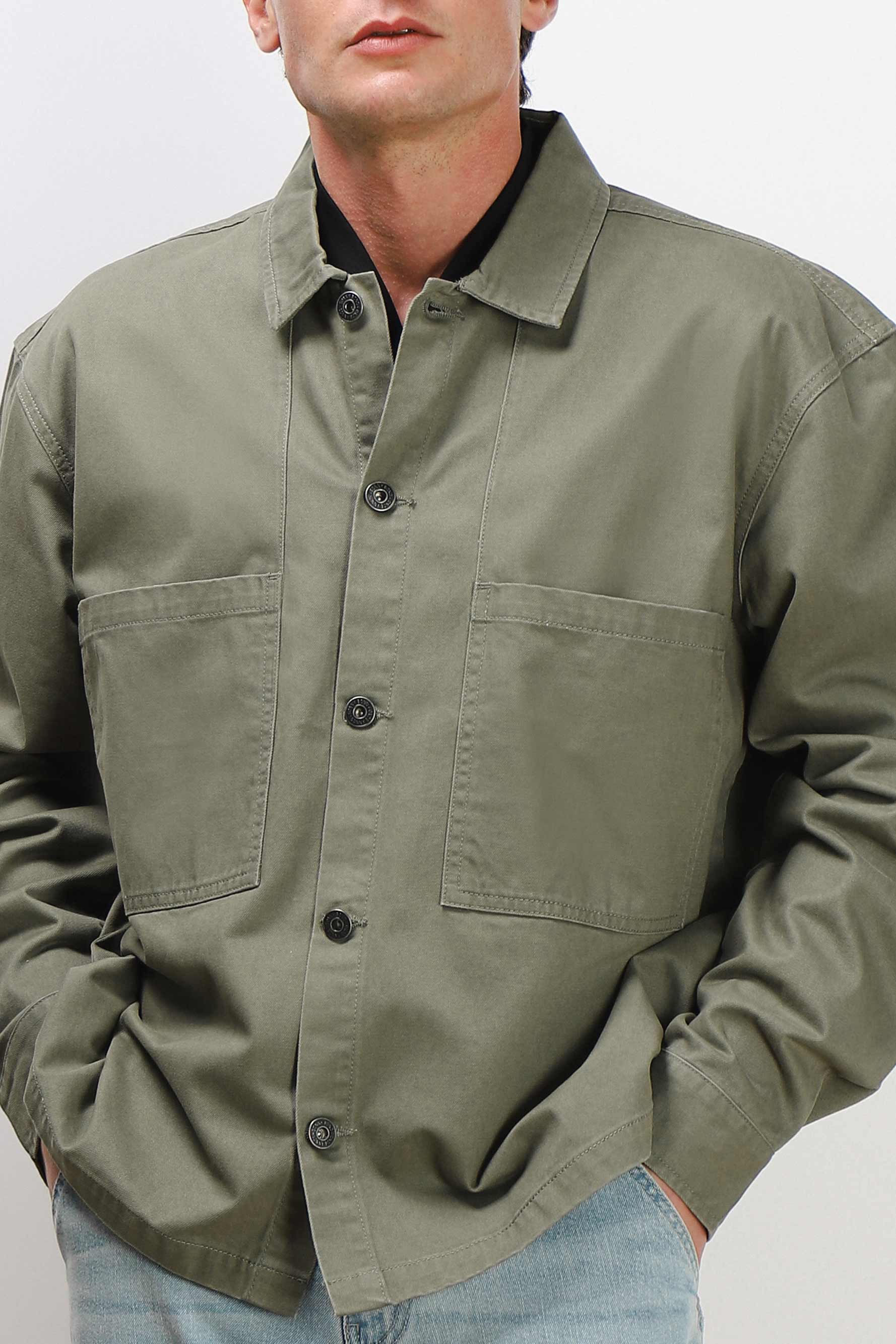 Image of OVERSHIRT IN COTONE