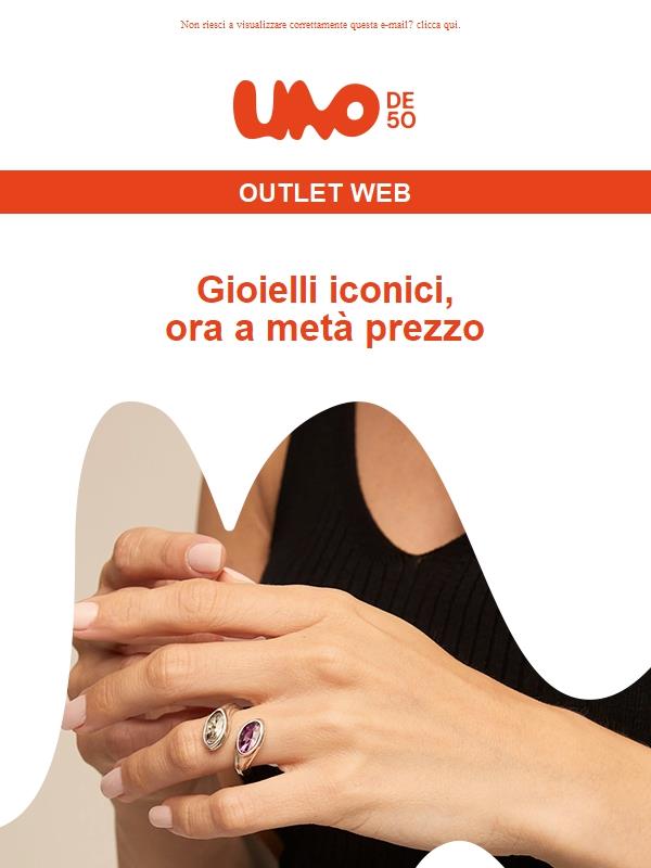 Fino al -50% sul nostro OUTLET WEB 💎🔥