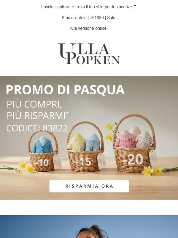 Buona Pasqua 🐰 Risparmia fino al 20%!