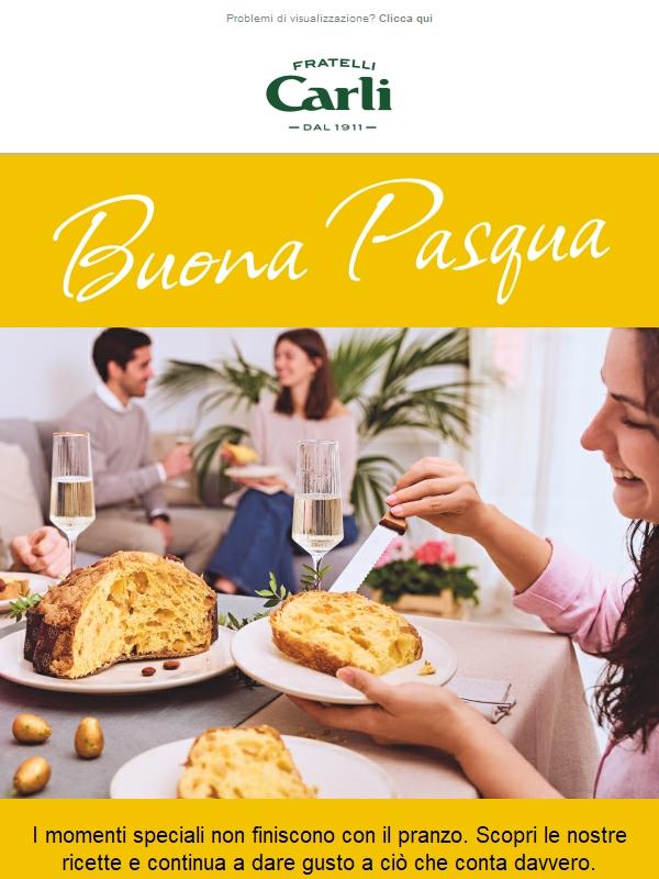 Buona Pasqua, da vivere con il gusto Carli