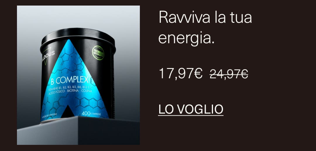 Vitamina B Complex: Ravviva la tua energia