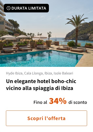 Un elegante hotel boho-chic vicino alla spiaggia di Ibiza