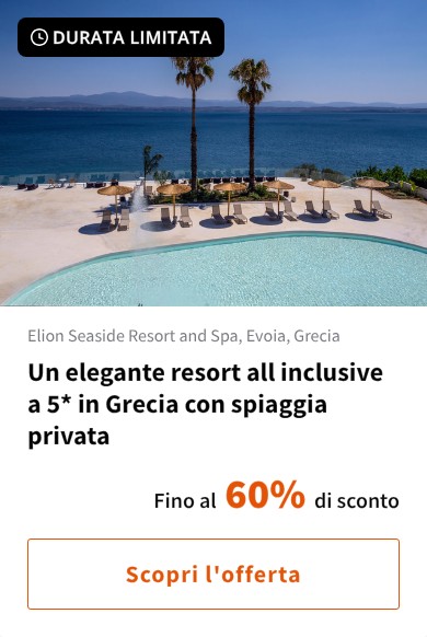 Un elegante resort all inclusive a 5* in Grecia con spiaggia privata