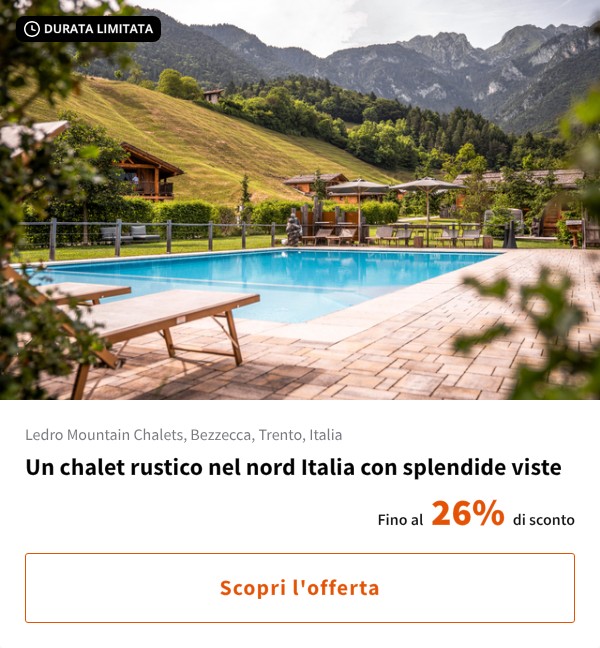 Un chalet rustico nel nord Italia con splendide viste