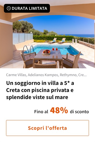 Un soggiorno in villa a 5* a Creta con piscina privata e splendide viste sul mare