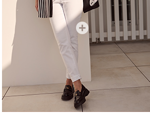 Jeggings modello Sienna di tessuto elasticizzato con passanti