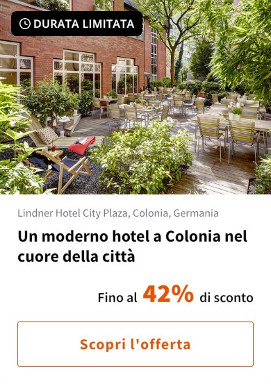 Un moderno hotel a Colonia nel cuore della città