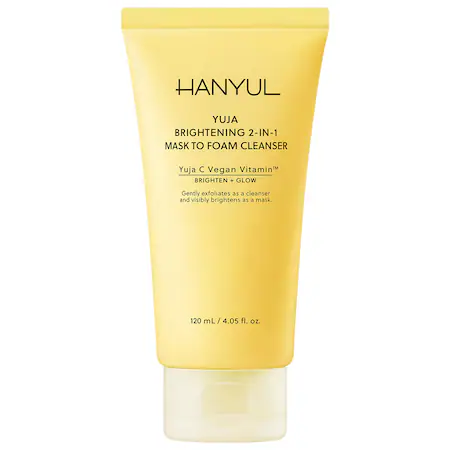 Yuja Brightening 2-in-1 Mask to Foam Cleanser with Vitamin C + Niacinamide