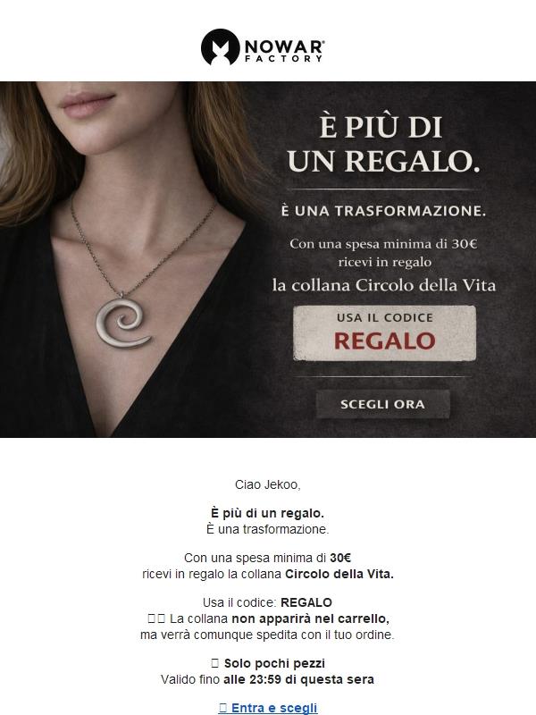 🎁 E' più di un REGALO....ma finisce questa sera