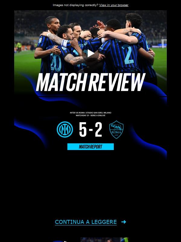 Match review, Inter-Roma 5-2