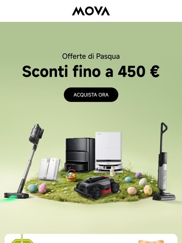 🚀 Sconti fino a 450 €: le nostre offerte di Pasqua sono ARRIVATE!