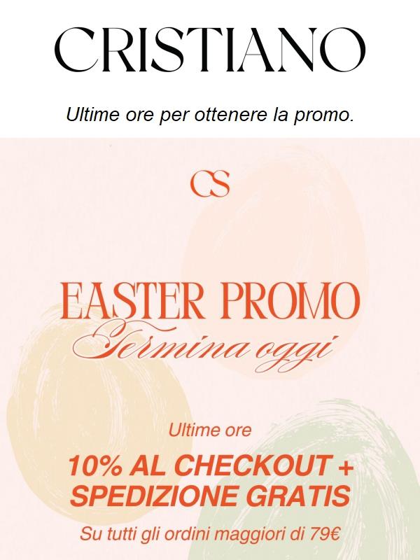 Easter Promo termina oggi 🐣