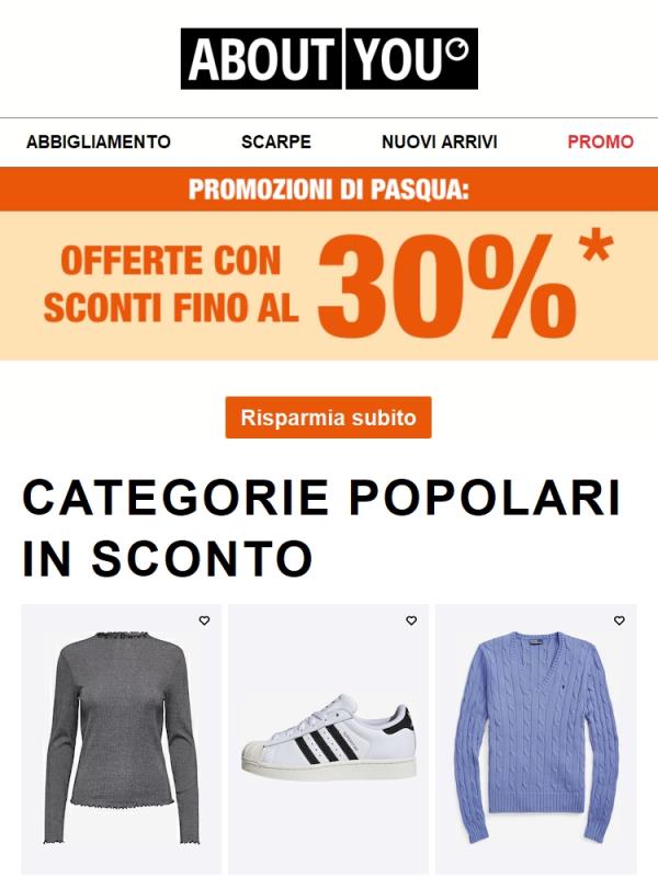 OFFERTE con sconti fino a - 30%*