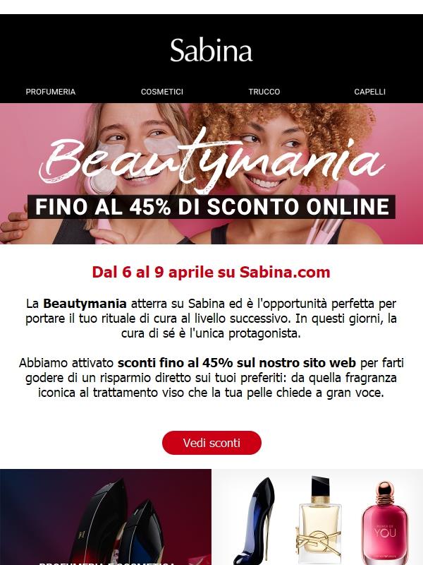 Fino al -45% sulla tua selezione Beautymania ✨
