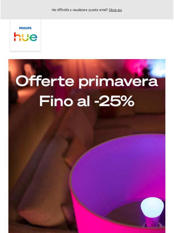 Ultimo giorno dei Spring sale! Fino al -25%, termina oggi