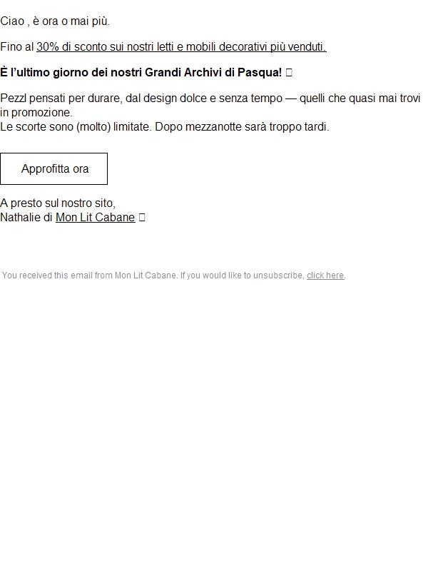 Apri prima di mezzanotte!