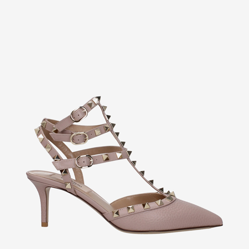 Valentino Garavani Sandals Women Leather Pink/Pink Powder