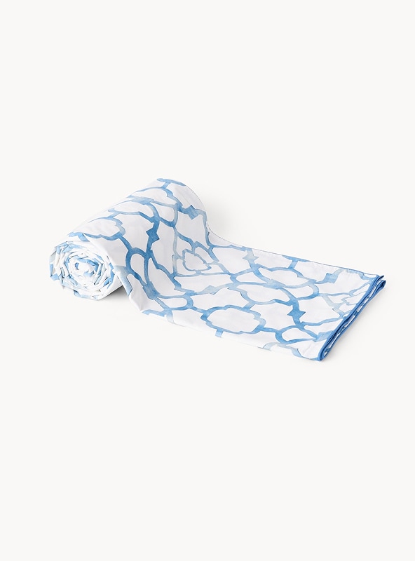 Telo arredo in cotone percalle fantasia geometrica