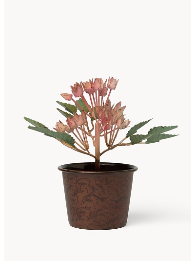 Soprammobile in ferro a forma di fiore