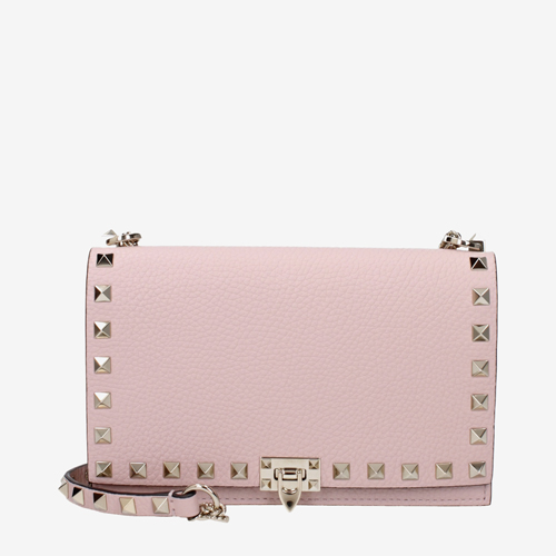Valentino Garavani Shoulder Bags Women Leather Pink/Quartz