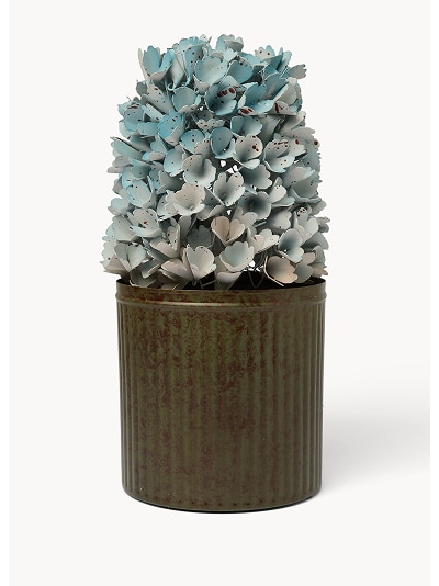 Soprammobile in ferro a forma di fiore