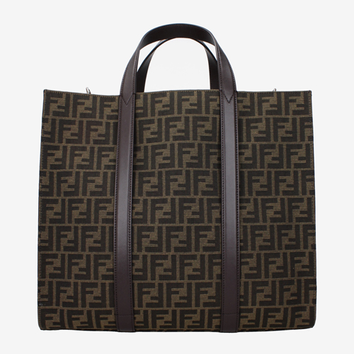 Fendi Handbags Men Fabric Brown/Ebony