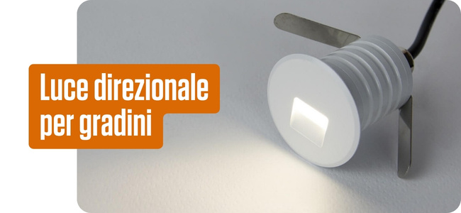 Luce direzionale per gradini