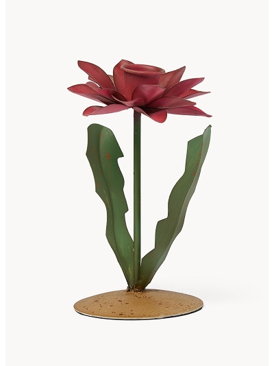 Candeliere in ferro a forma di fiore fatto a mano