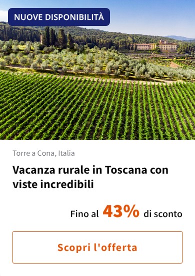 Vacanza rurale in Toscana con viste incredibili