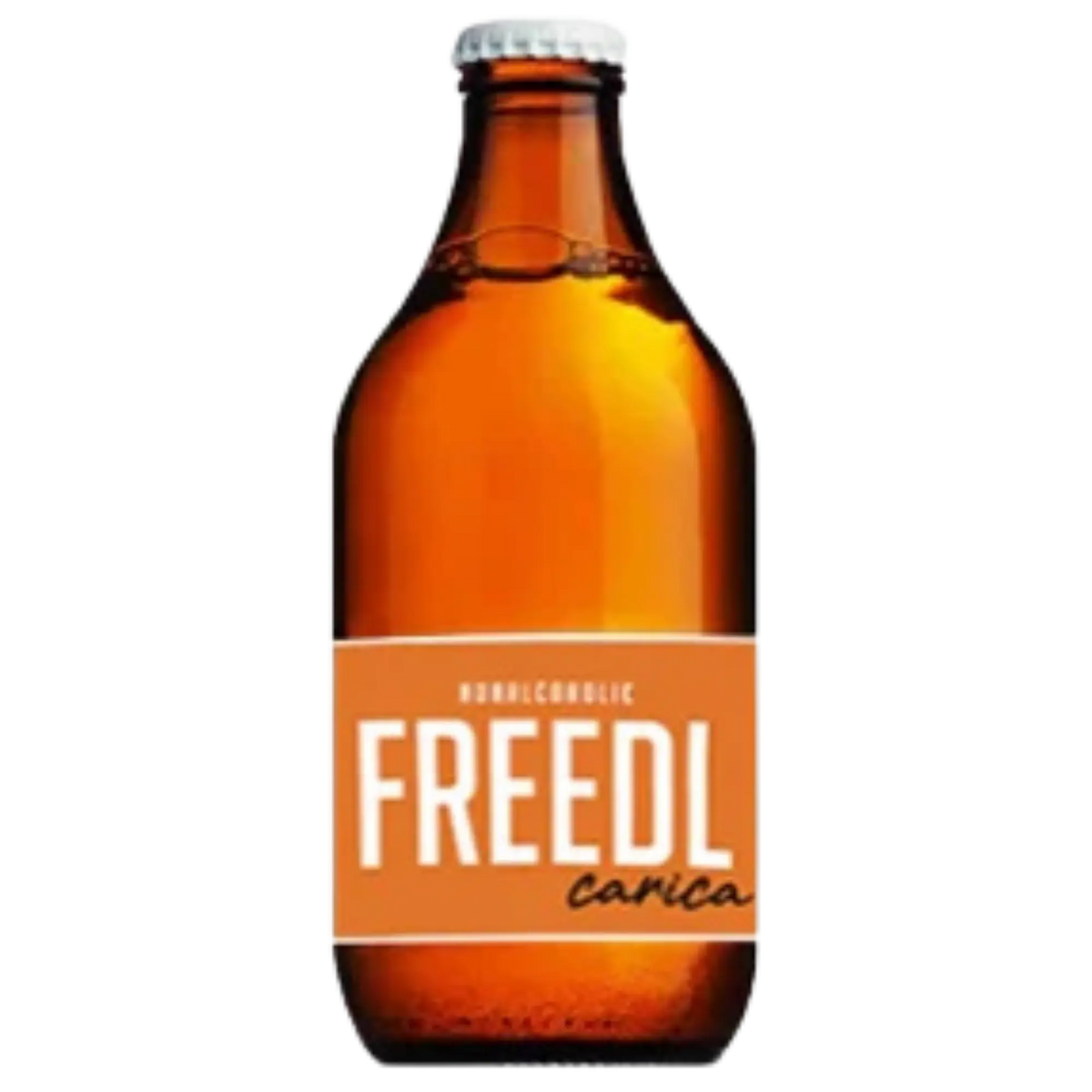 an image of a bottle of beer with a brown label