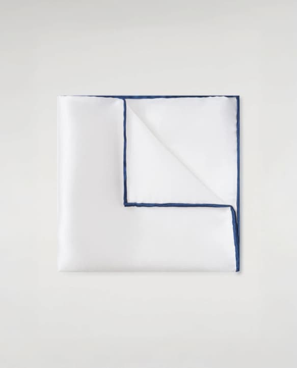 Pochette in seta tinta unita