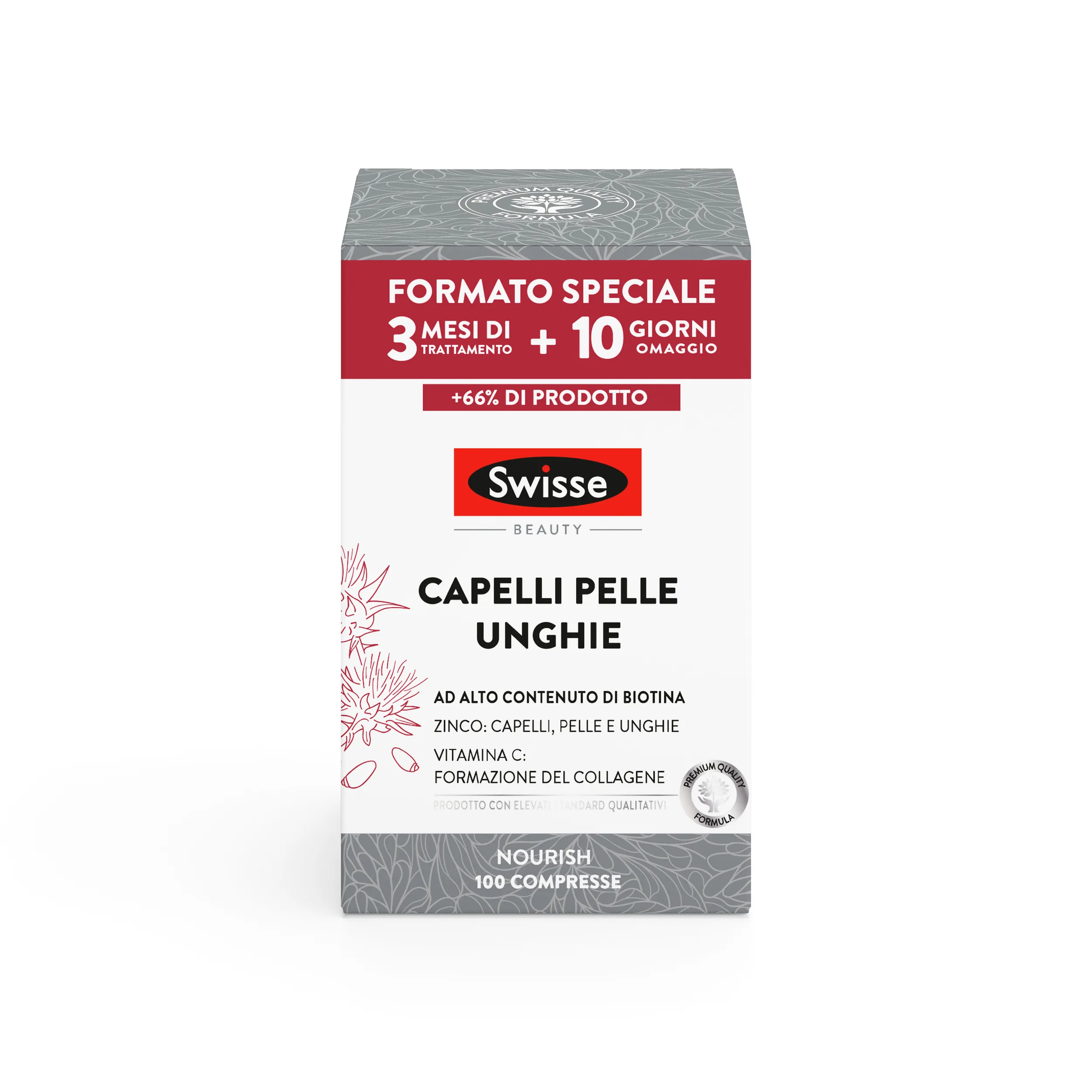 Swisse Capelli Pelle Unghie Integratore 100 Compresse