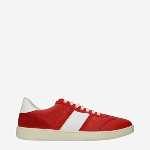 Salvatore Ferragamo Sneakers Men Leather Red/Flame