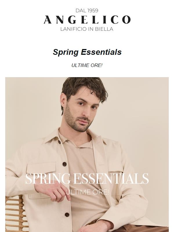 Spring Essentials -30% | Ultime ore ☀️🌷