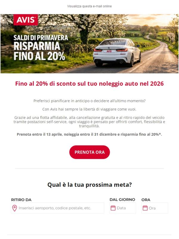 Ancora per poco: fino al 20% di sconto