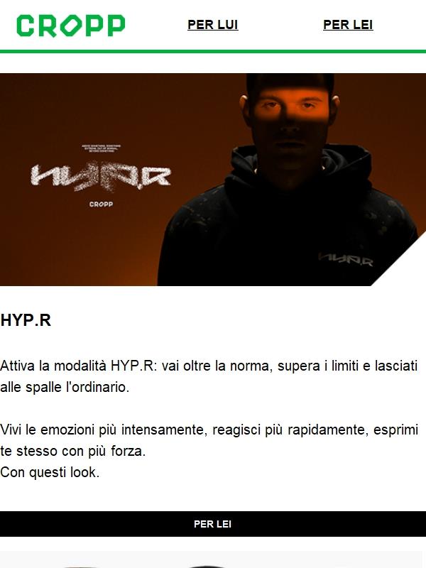 Attiva la modalità HYP.R 💪