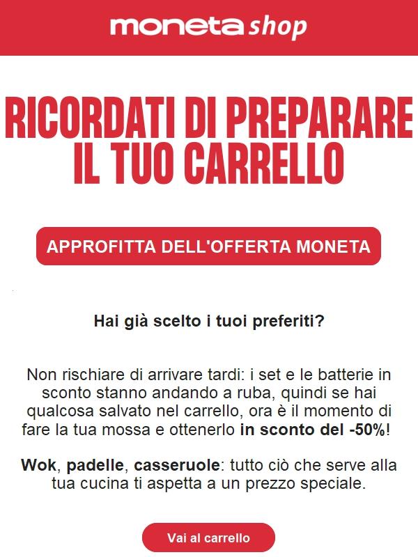 Non perdere il tuo sconto! Fino a -50% su set e le batterie!