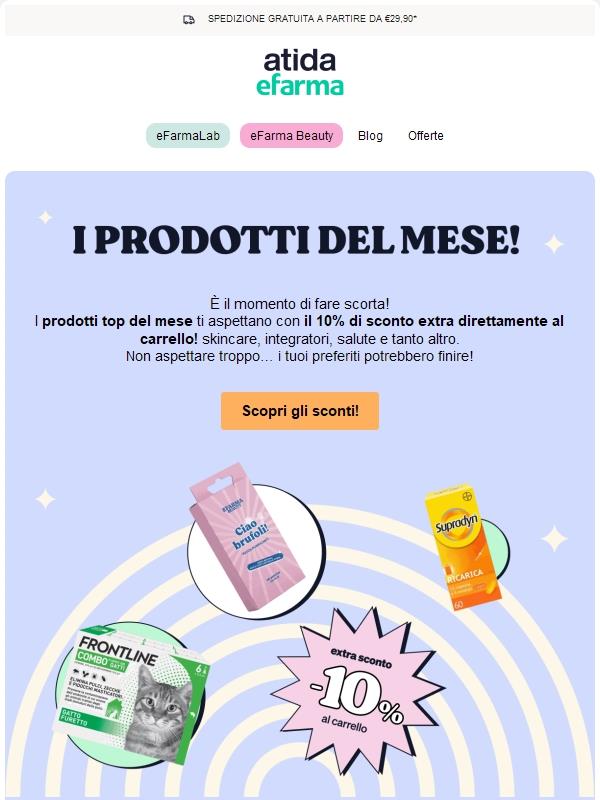 🌼 Scopri i prodotti di Aprile con il 10% di Extra Sconto!