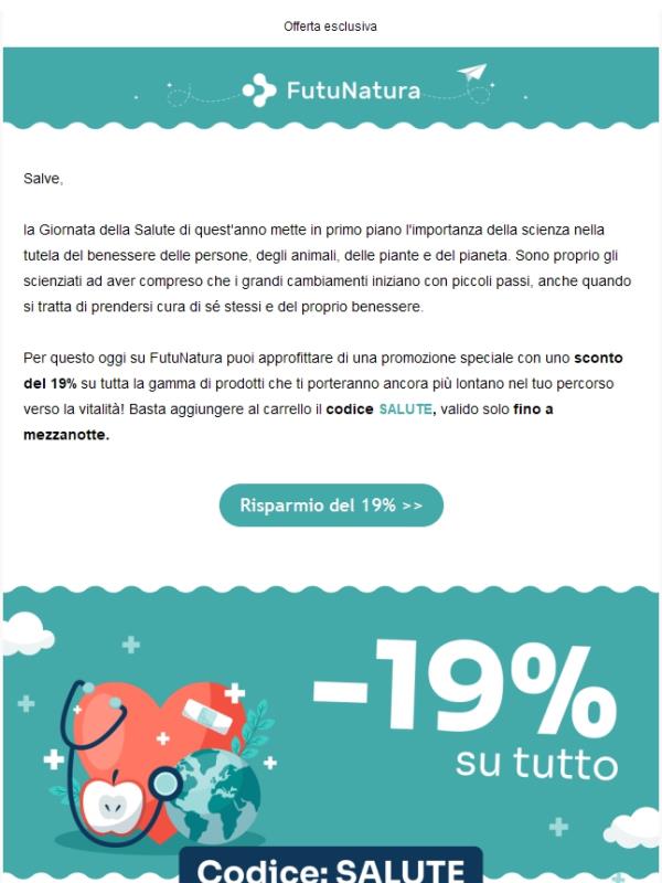 Giornata della salute + 19% di sconto ✨