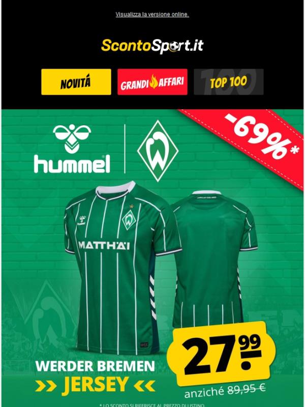 Maglia Werder Bremen hummel ⚽ 27,99 € invece di 89,95 €
