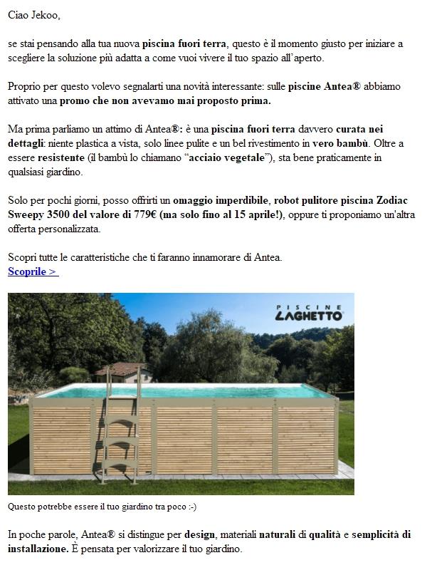 La tua nuova piscina? Questa è la promo che aspettavi