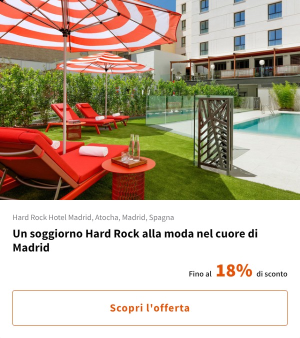 Un soggiorno Hard Rock alla moda nel cuore di Madrid