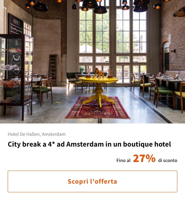 City break a 4* ad Amsterdam in un boutique hotel