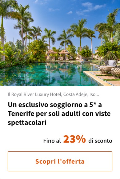 Un esclusivo soggiorno a 5* a Tenerife per soli adulti con viste spettacolari