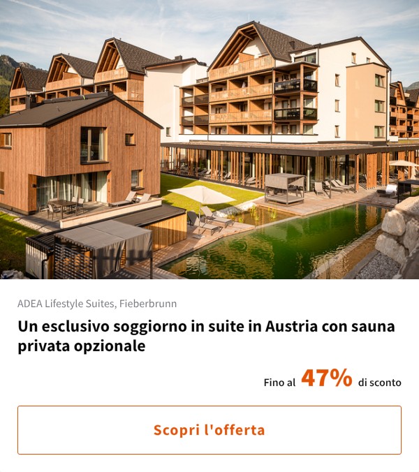 Un esclusivo soggiorno in suite in Austria con sauna privata opzionale