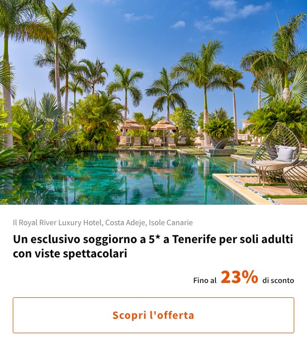Un esclusivo soggiorno a 5* a Tenerife per soli adulti con viste spettacolari