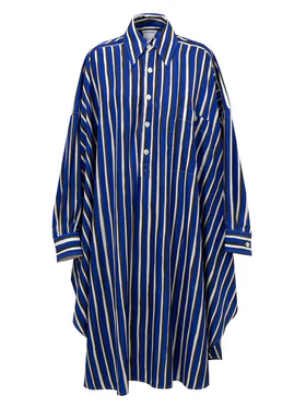 Abito Camicia Kaftano a Righe Bottega Veneta